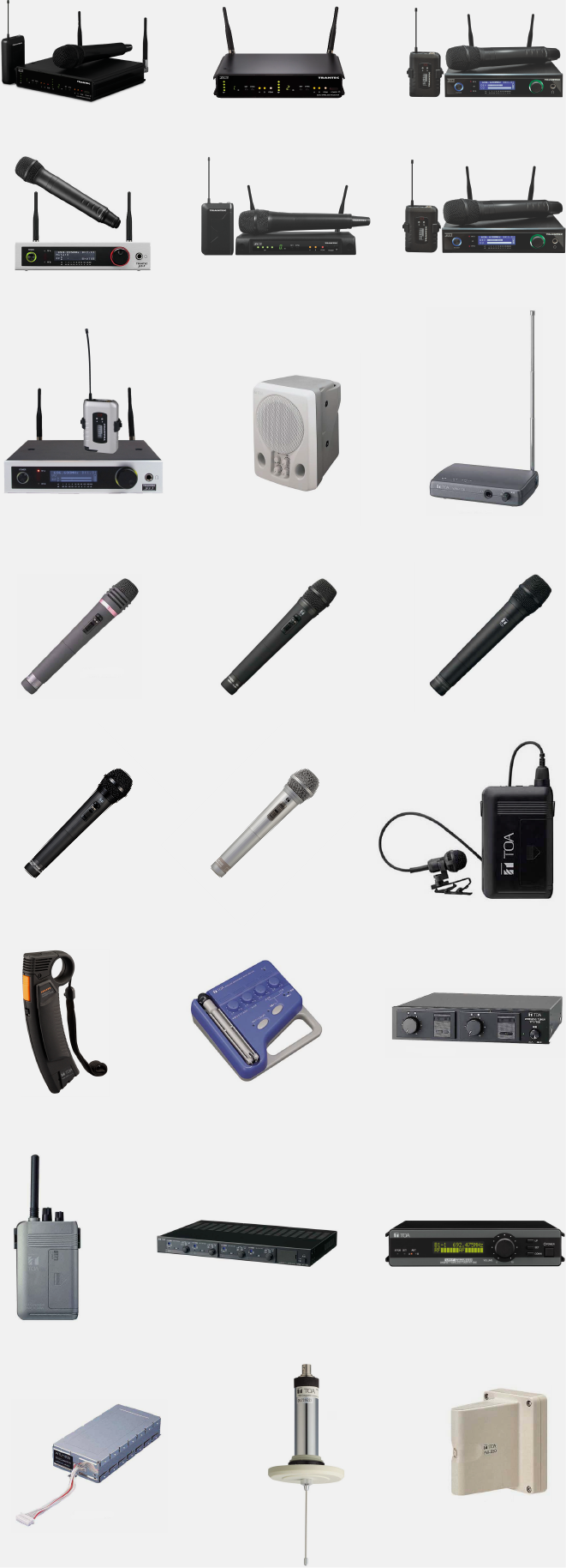 All kinds of Wireless Microphone Systems